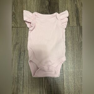 Baby Gap Girl Pink Ruffle Brennan’s Favorites Bodysuit Size 0-3 Months